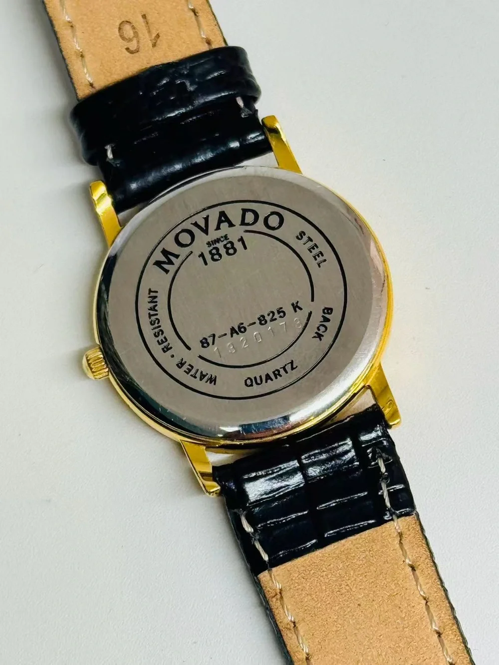 Vintage Movado Women Quartz Watch Gold Tone 26mm Roman Numerals New Battery Runs